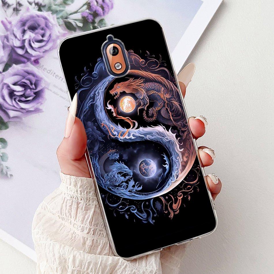For Nokia 3.1 Nokia3 Cool Dragon Tiger Painted Phone Case For Nokia 3 Nokia3.1 Soft Silicone TPU Cases