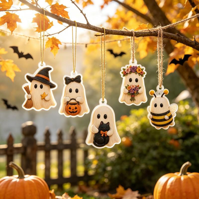 Halloween Cute Ghost Advent Calendar Blind Box 24 Days Countdown Party Decor Gift