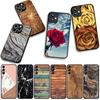 For Motorola Moto Edge 70 60 Fusion 40 NEO 20 Pro G Stylus G56 G96 G71 G73 G52 G41 G42 G50 G51 Case Rose Flower Marble Wood