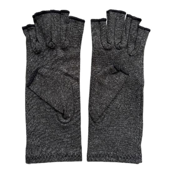 Arthritis Compression Gloves Breathable Half-Finger Gloves Stretchy Hand Arthritis Relief Gloves for Typing Carpal Tunnel Rheumatoid Tendonitis