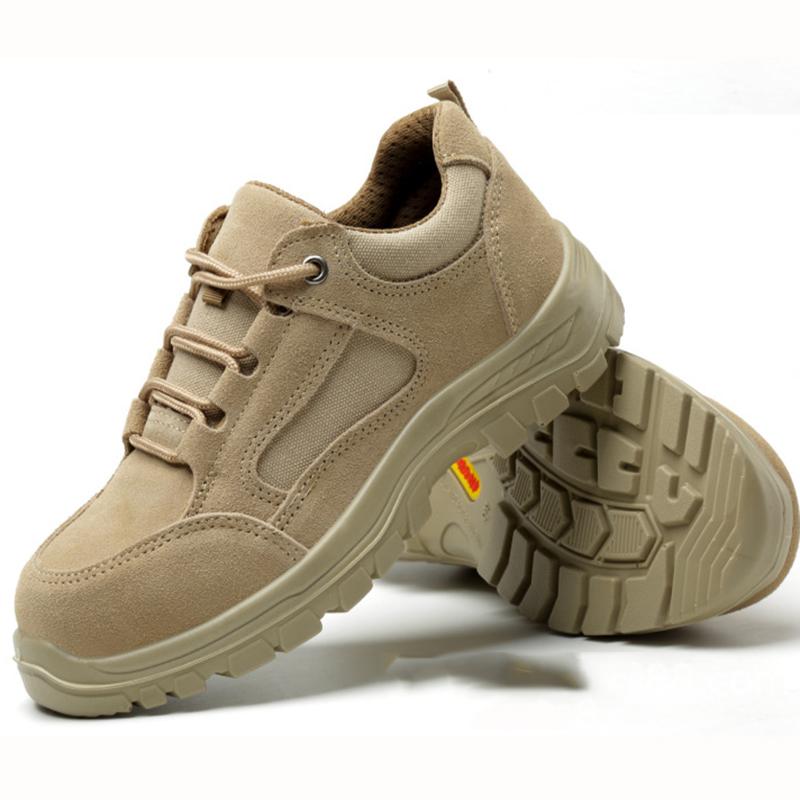 Oulylan Men's Summer Safety Shoes Lightweight Steel Toe Anti-Puncture Breathable & Stylish Work Shoes for Outdoor