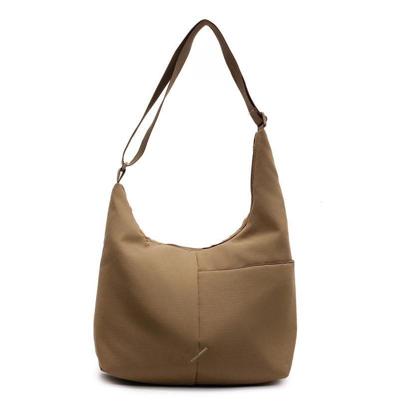 College Student Temperament Shoulder Messenger Bag Large Capacity Canvas Shoulder Bag Versatile Tote Bag Women's Bag