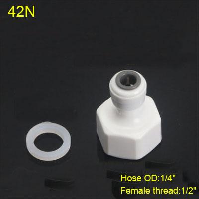 1/4" 3/8" OD Hose Tube 1/4" 1/2" 3/4" 1/8" Plastic Pipe Quick Connectors RO Water Connector Fittings Reverse Osmosis System