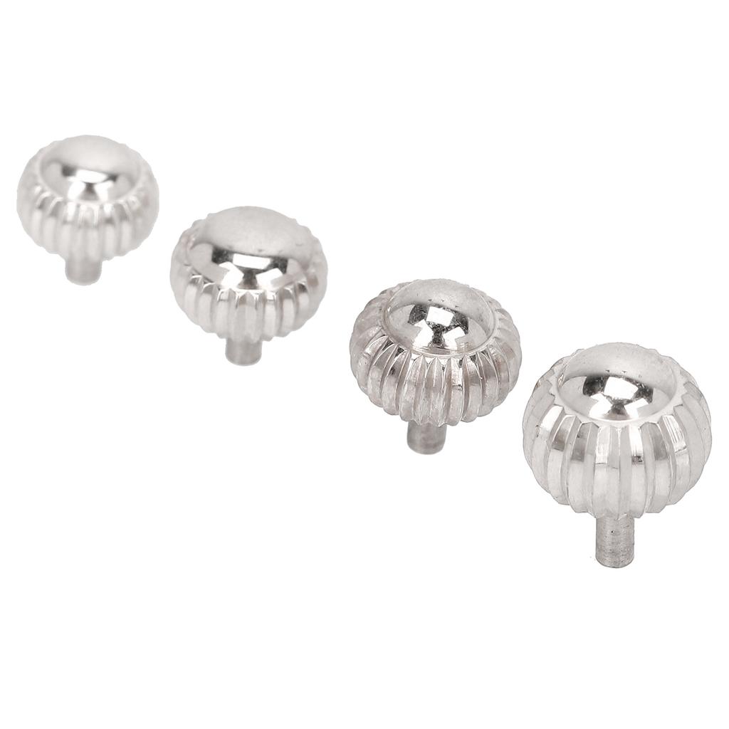 4Pcs Watch Crown Parts Easily Use Various Sizes Wear Resistant Wrist Watch Crown Replacement for Watch Repairer