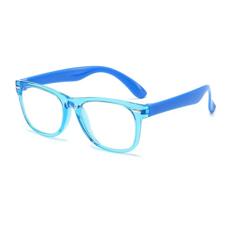 Anti blue Light Kids Glasses TR90 Children Optical Frame Eyeware Boy Girls Computer Transparent Blocking Eyeglasses UV400