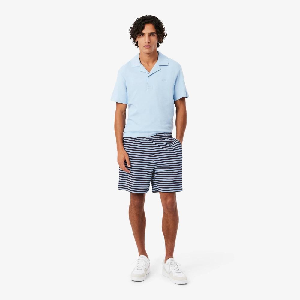 [Lacoste] Men s Horizontal Stripe Poplin Shorts GH2198-56G4I3 3