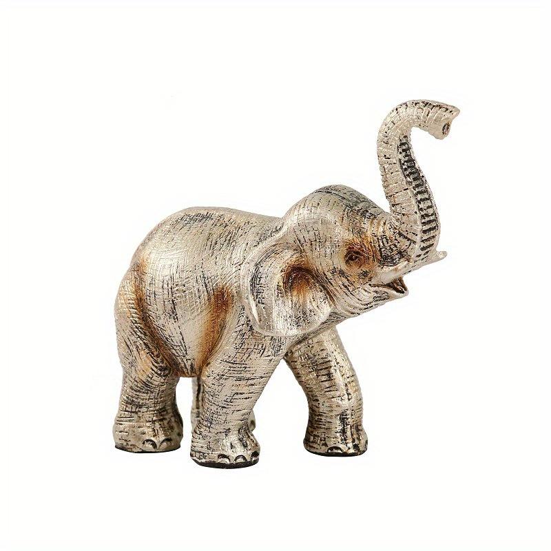 Nordischer Stil Elefant Harzfigur Handgefertigt Retro Gold Dekor 3 Designoptionen für Heimdekoration