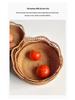 Hand-Woven Vietnamese Autumn Vine Tea and Snack Plate
