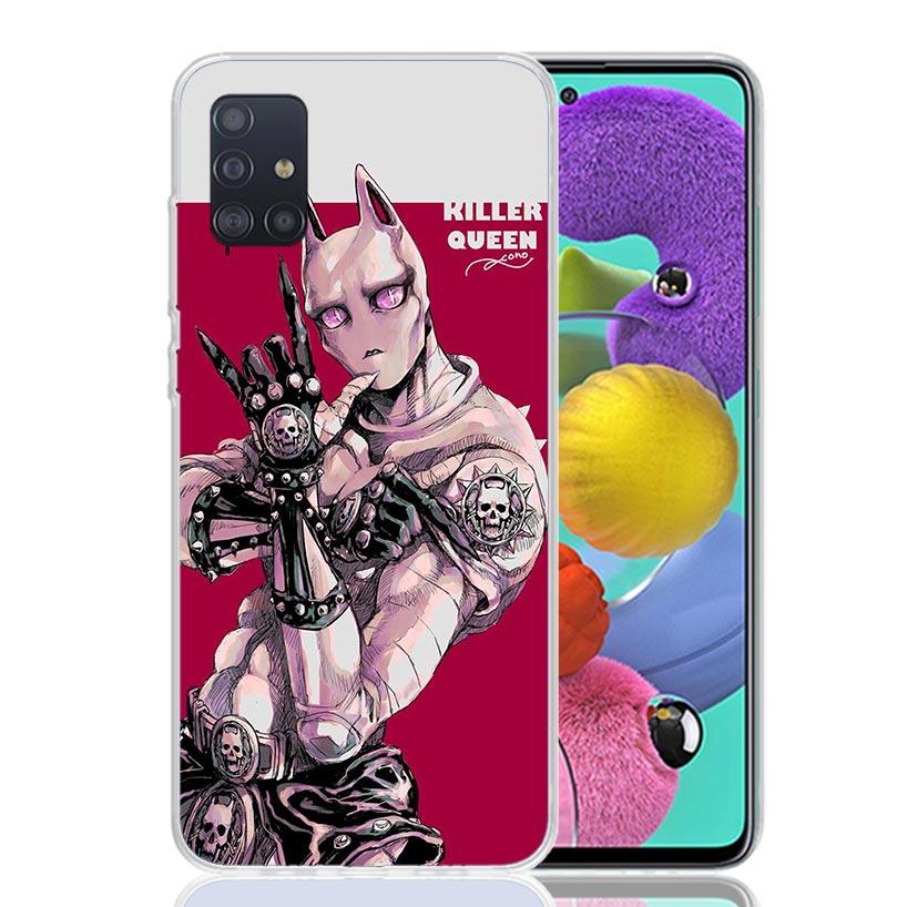 JoJo Adventure Killer Queen Phone Case For Samsung Galaxy A52 A32 A22 A12 A02S A50S A30S A51 A31 AA71 Note 20 Ultra 10 S10 Plus