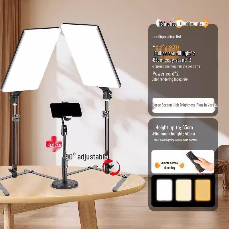 Professional LED Fill Light for Streaming, Broadcasting, Photography, and Beauty Enhancement