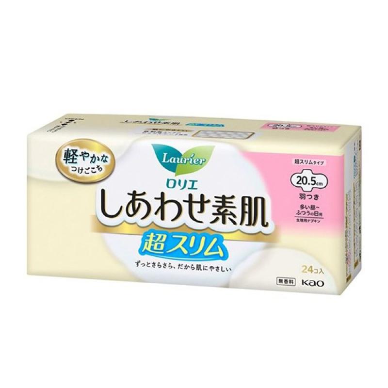 

Kao Lori Happy Bare Skin Ultra Slim Regular Wing Type 24 Pieces