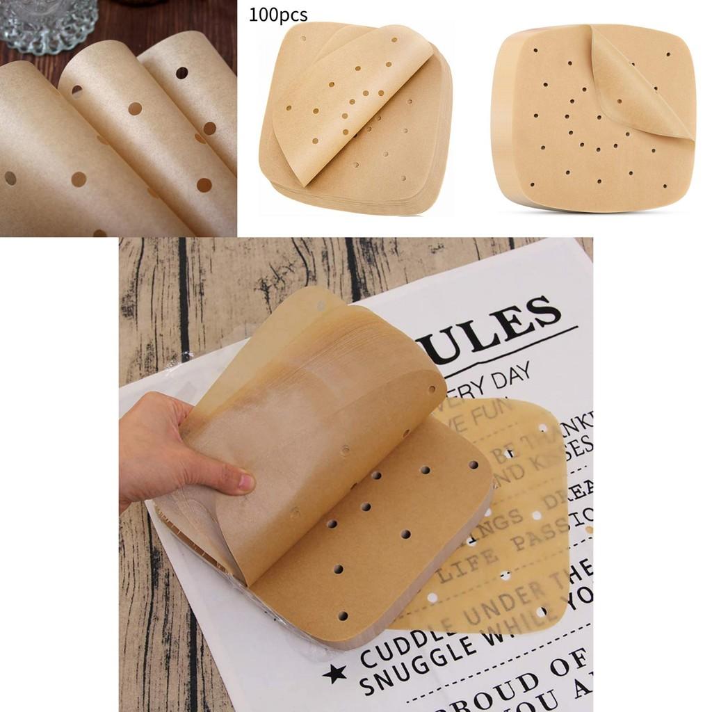 Premium Silicone Coated Round Baking Paper For Air Fryers And Steaming Non Stick Use