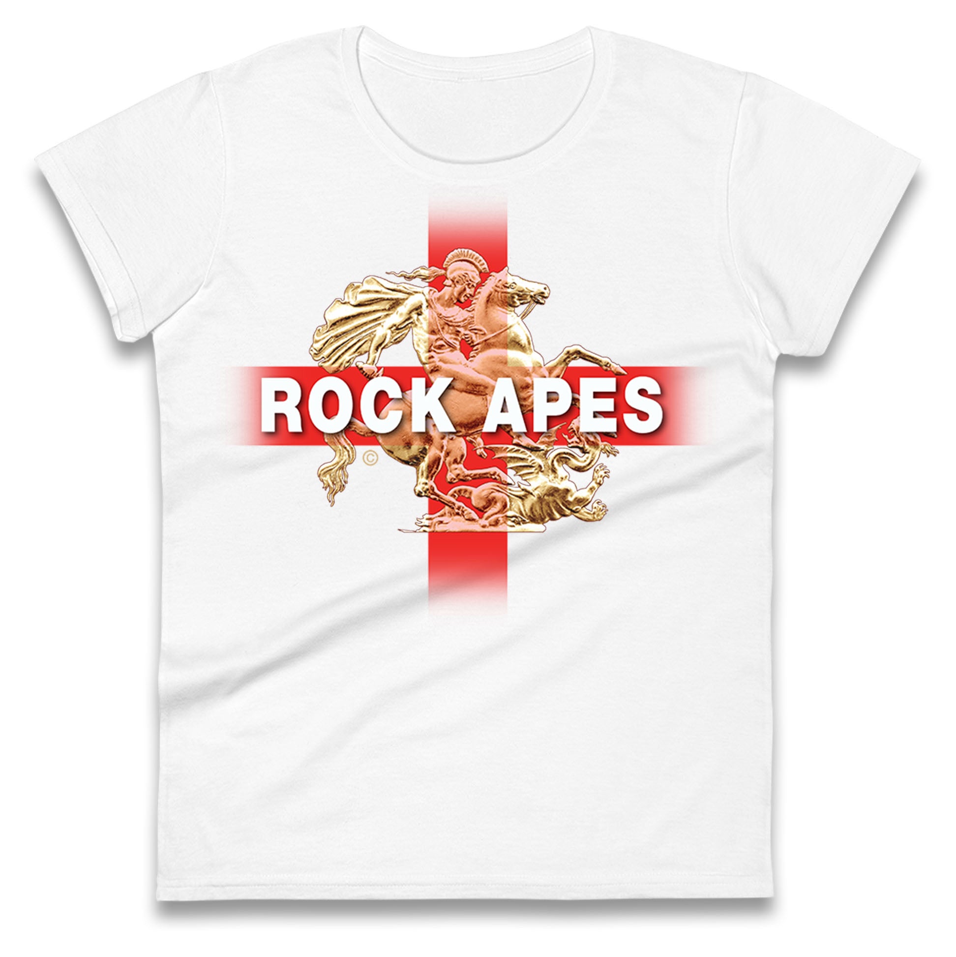 

Rock Apes St George & The Dragon Womens Tee T Shirt Mens Tops Unisex Top S