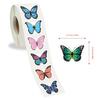 Cartoon Butterfly Adhesive Tape Stickers - 500 Sheets/Roll for DIY, Computer Desk Decoration, and Kids' Crafts.