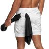 Men's Quick-Dry Double-Layer Breathable Sports Shorts for Squatting, Jogging, and Basketball