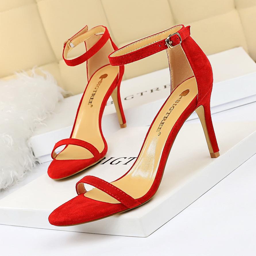 Fashion 2024 Summer Women Extreme High Heels Sandals Gladiator Classic Strap Shoes Lady Nude Platform Nightclub Simple Fashion 126-9