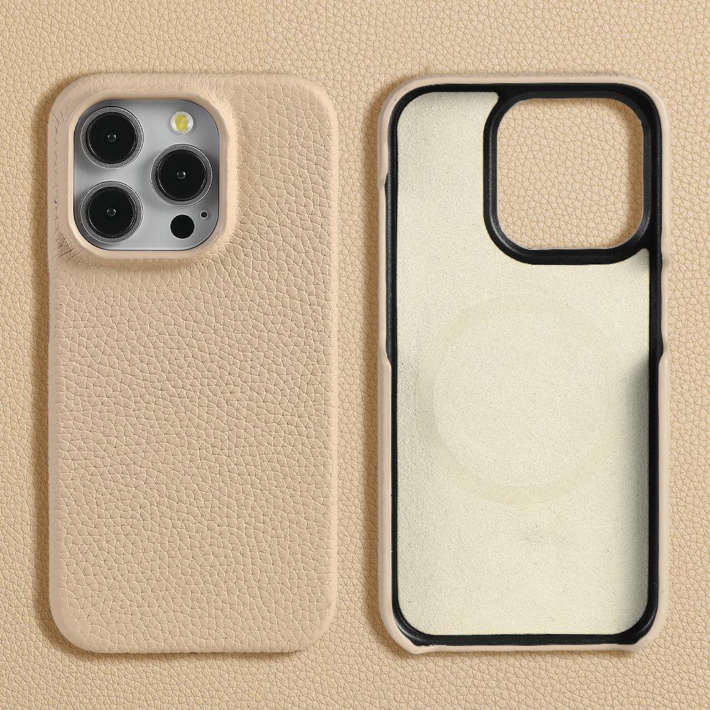 

Apple 17 Pro Max Magnetic Cowhide Leather Phone Case 17Pro Max