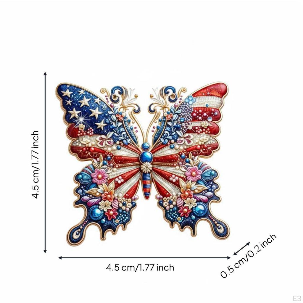 Freedom Anniversary Pin Commemorative Enamel Brooch Tone Lapel for Collectors, Nationalists,