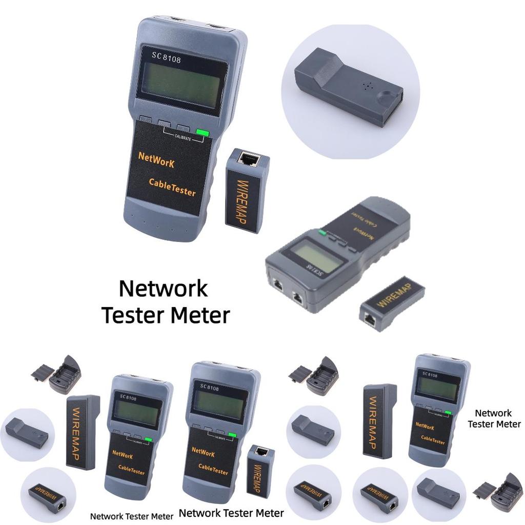 Sc8108 Network Cable Tester Length And Breakpoint Testing Rj45 Signal Detector Line Finder And Remote Identifiers