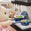 1/12 Miniature Pots Cooking Pot Set of 4 Dollhouse Kitchen Cookware Accessories