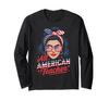 All American Teacher USA Flag Patriotic Red, White, and Blue Long-Sleeve T-Shirt
