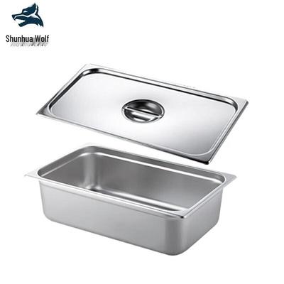 201 Edelstahl-Buffet-Speisenbehälter mit Deckel