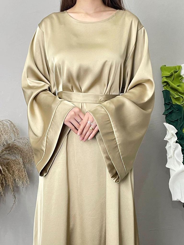 Middle Eastern Turkish Solid Color Multi-Color Large Size Robe Dress