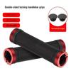 Mountain Bike Anti-Slip Aluminum Alloy Double-Sided Lock-On Rubber Handlebar Grips