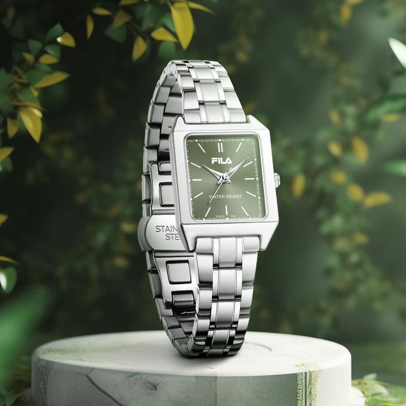 FILA Elegant Series Quartz Watch Silver Dial Women watches Pearl-White Emerald-Green FLL38-6578