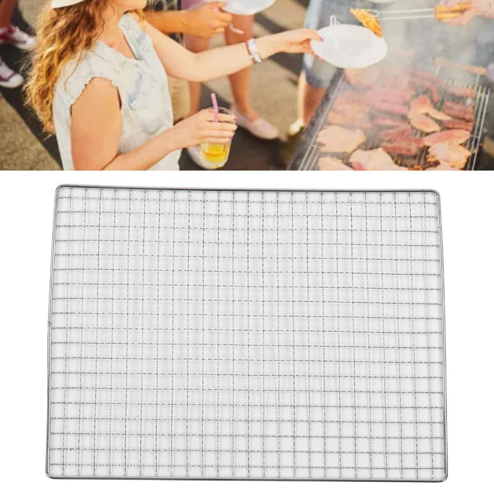 Cross Wire BBQ Grill Wire Mat Iron, Grill Rack Grids  Home Cooks BBQ Enthusiasts Camping Lovers