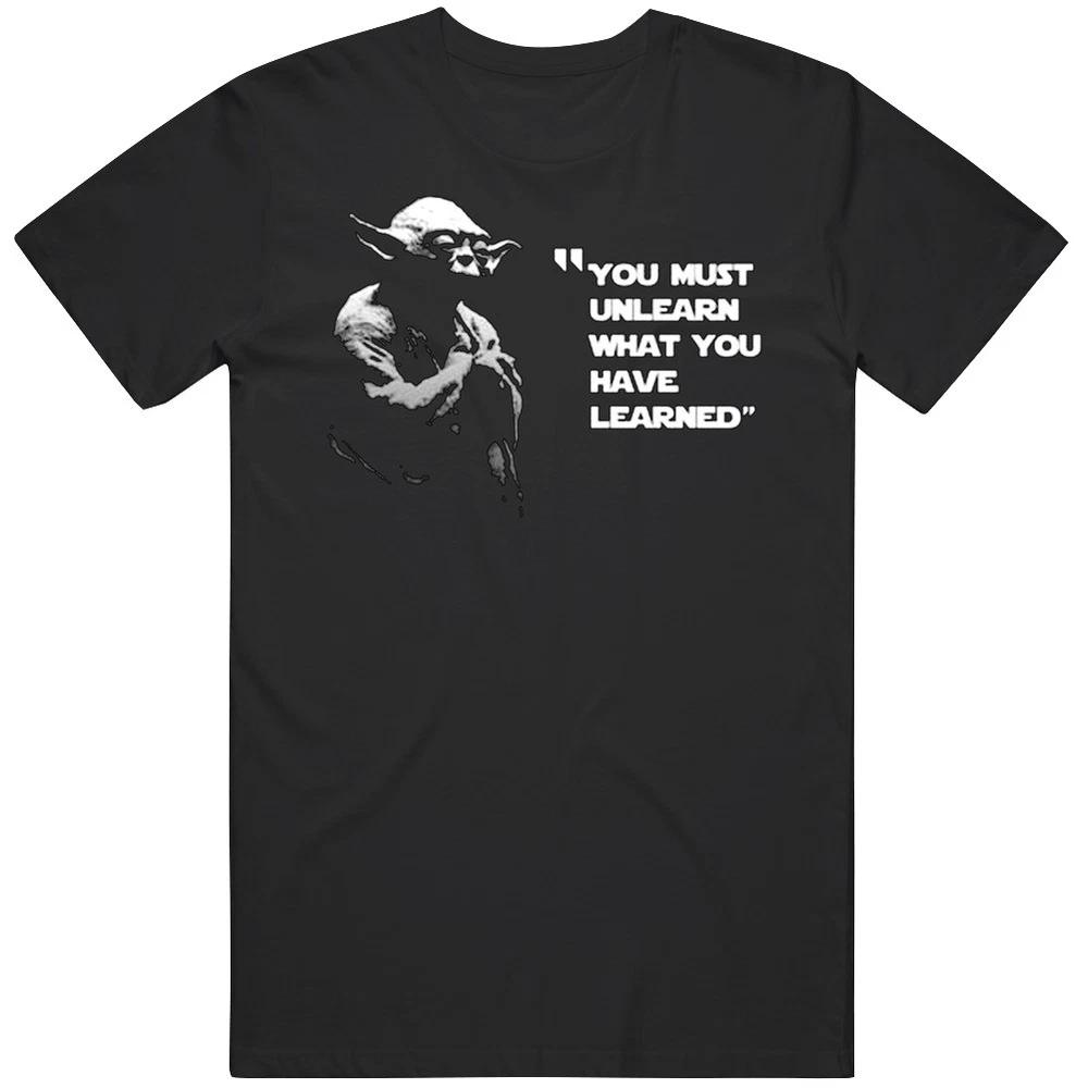 You Must Unlearn What You Have Learned Yoda Classic Retro T Shirt S