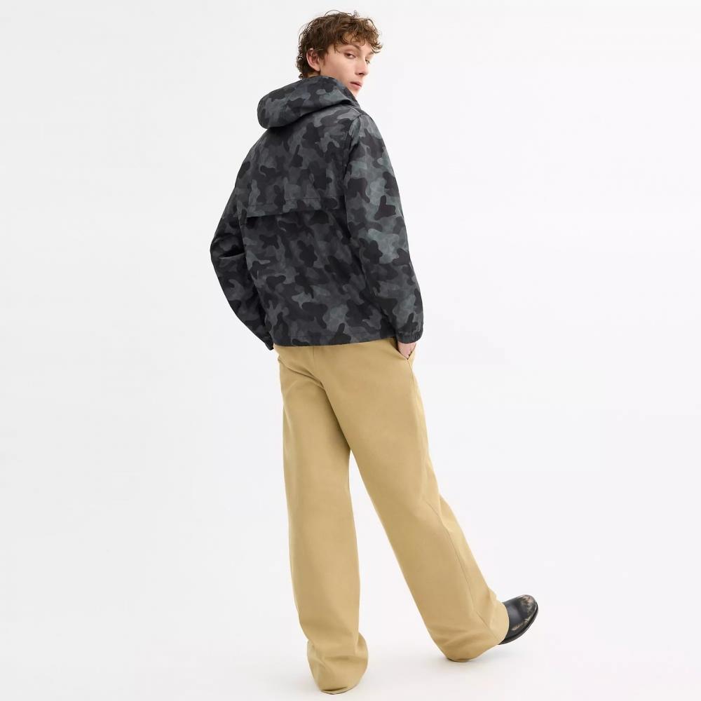 Coach Camo Signature Windbreaker Black Camo