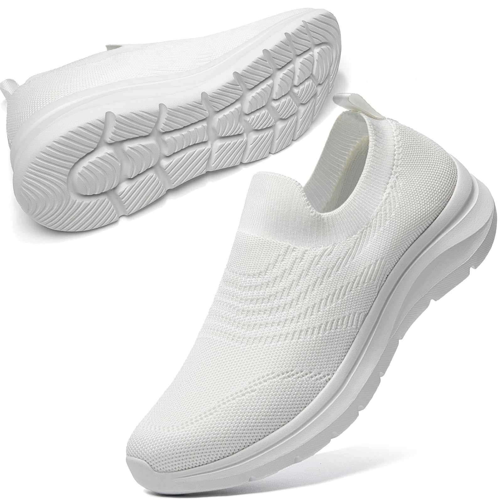 

кроссовки для мужчин и белые для ходьбы стоя легко для кормления легко для белого см [NEARDRAM] Слипоны женские, обувь, легкие, без шнурков, обувь, работа,