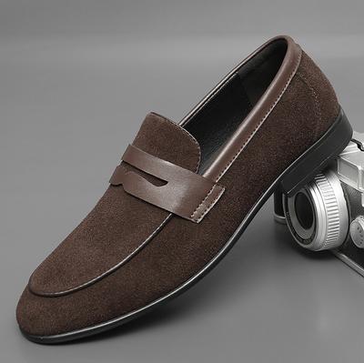 Herren Casual Wildleder Schuhe Vier Jahreszeiten Rutschfest Business Schuhe Mode Vielseitige Herren Loafer Tide Party Fahr-Flats