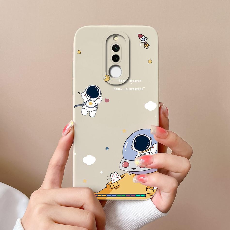 Case For Xiaomi Redmi 8 8A Pro Cute Astronaut Liquid Silicone Phone Shell Camera Lens Protection Back Cover For Redmi8 8 A 8APro