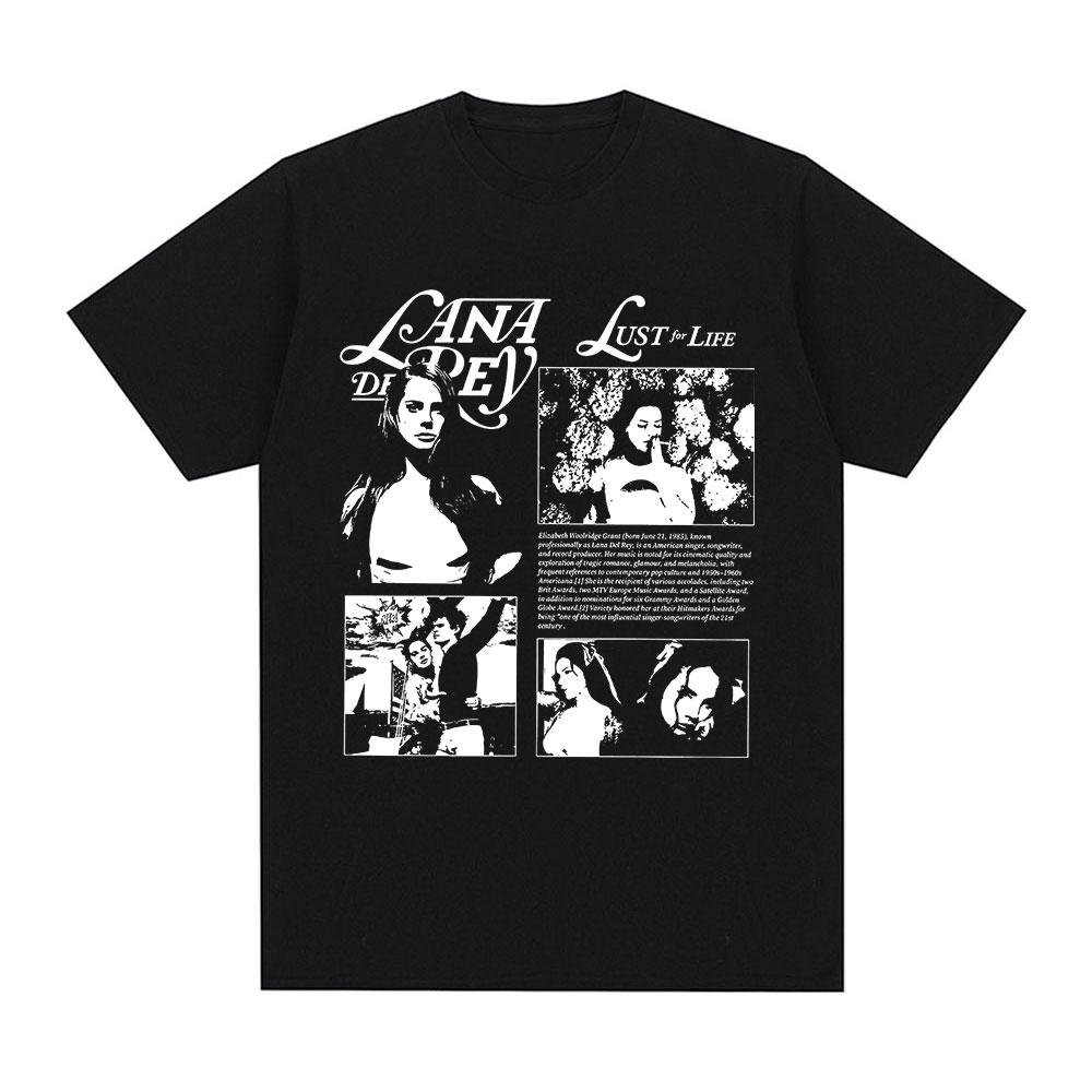 Singer Lana Del Rey T Shirt Ultraviolence Music Album T Shirt Vintage Hip Hop Streetwear Short Sleeve Plus Size T Shirt Women