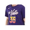 Nike Crew Neck Pullover Printed Letter Short Sleeve Basketball Jersey Kevin Durant 35 Phoenix Suns Men Jersey Dark-Blue FN1233-535