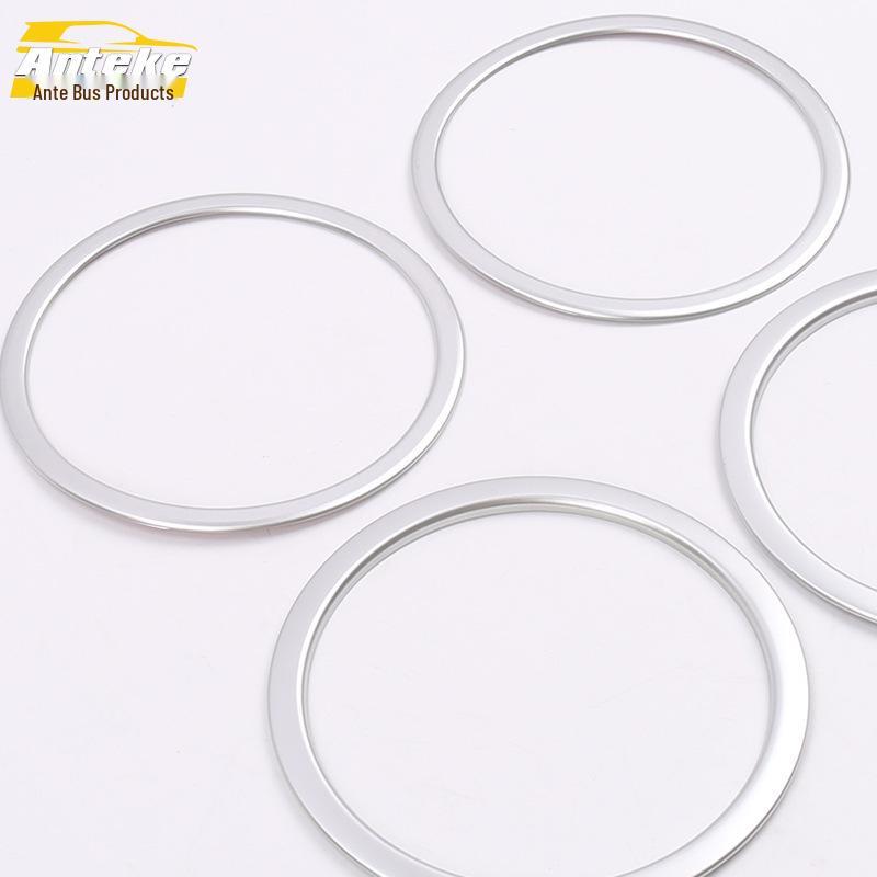 16 Qashqai Audio Speaker Bright Ring Decorative Frame - Electroplated Cover Patch for Car Accessories