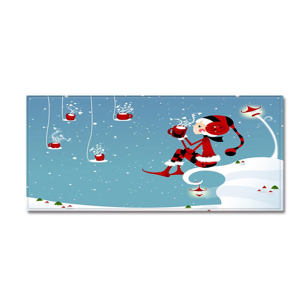 Christmas Kitchen Sand Carpet Doormat Long Floor Mat