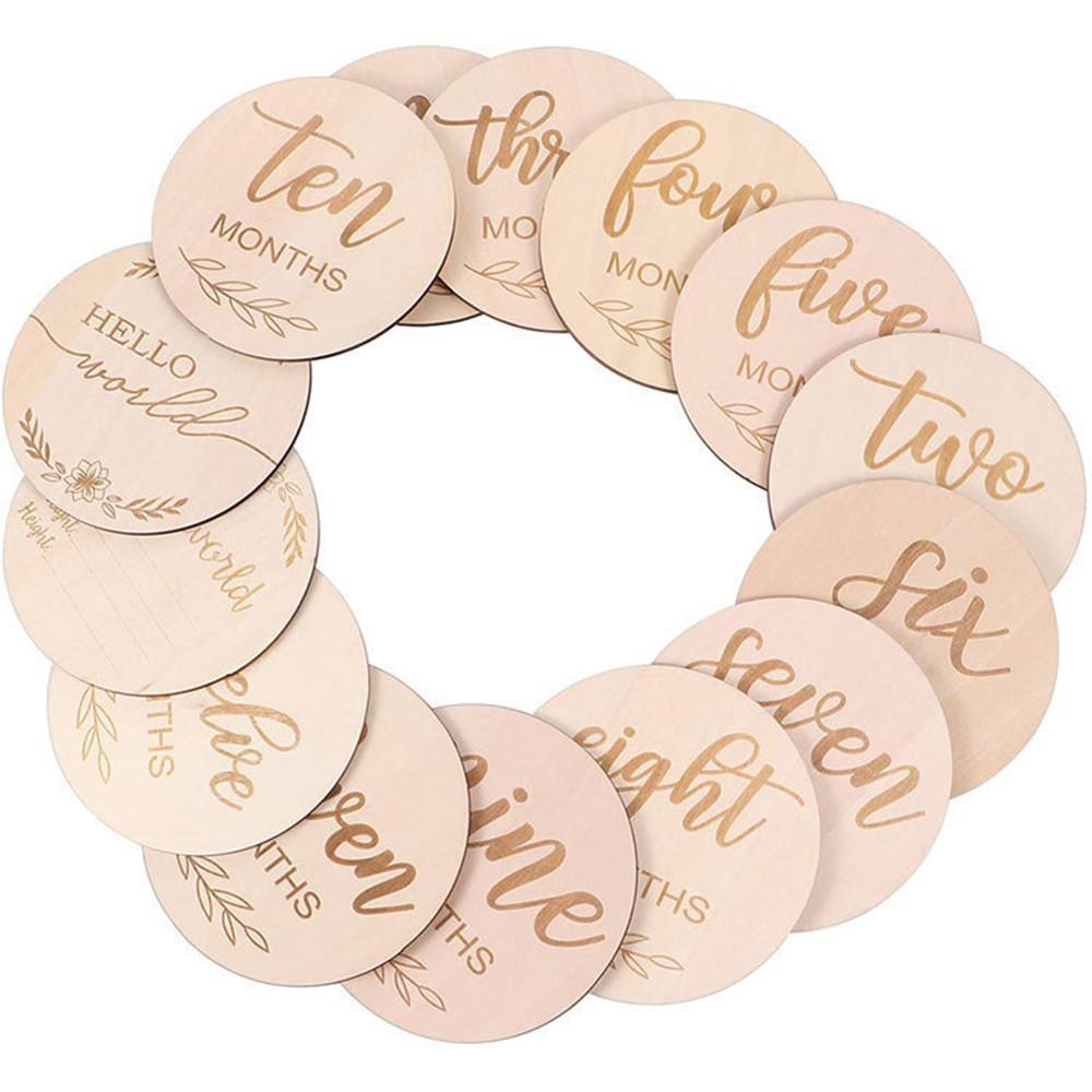 

Деревянные фотокарточки с ежемесячными вехами развития ребенка, двухсторонние фотореквизитные диски с вехами развития, карточки с объявлениями о развитии ребенка и беременности