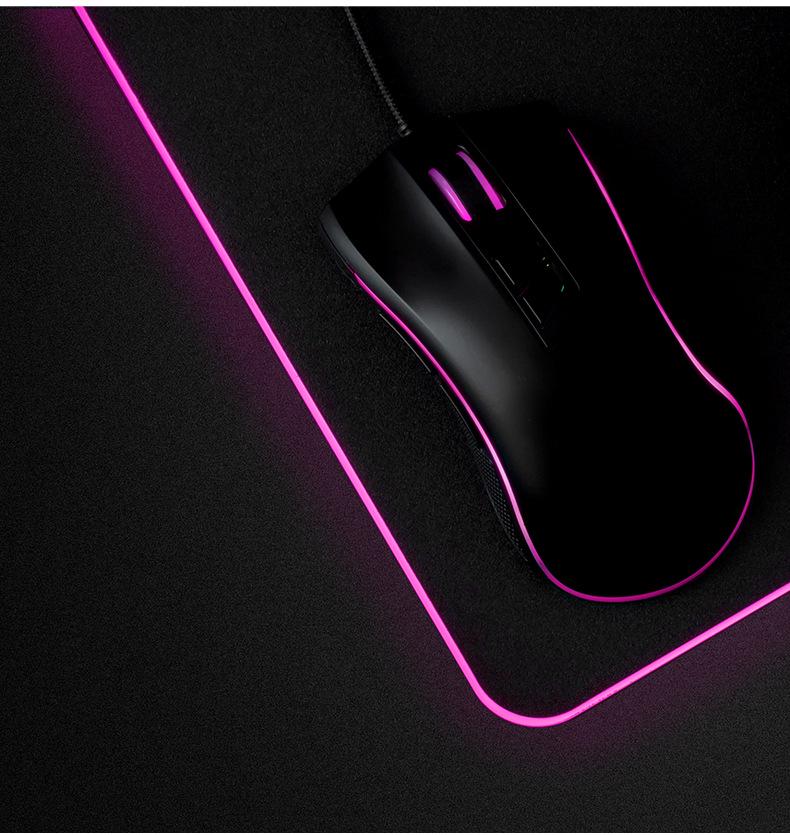 RGB LED Gaming Mouse Pad - Luminous Esports Office Accessory