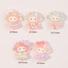 Adorable Cartoon Resin Sheep Accessories - Transparent Ice DIY Patch for Phone Cases, Refrigerator Magnets, Shoe Charms