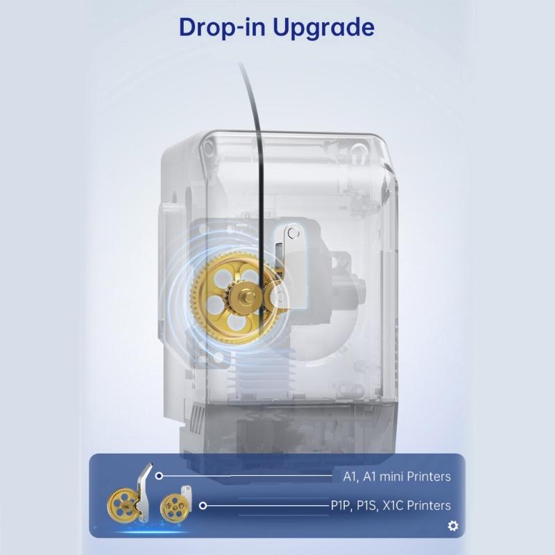 Panda Claw 3D Printer Parts Nanocoated Extrusion Head Gear Kit Upgraded Gear Replacement For P1P P1S X1C 3D Printer