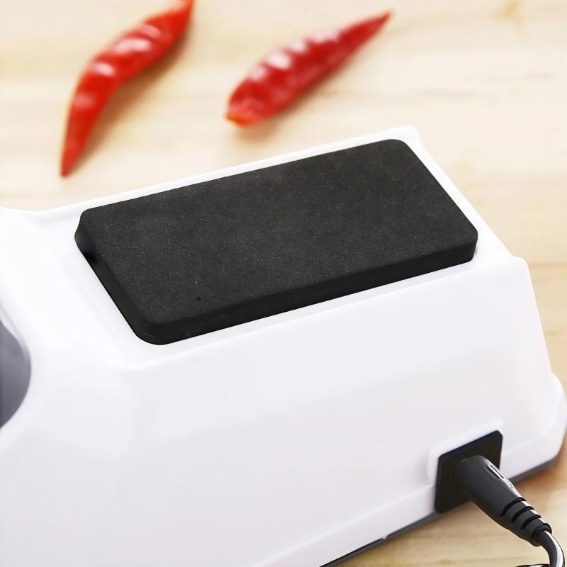 Automatic Blade Sharpener USB Electric Double Sided Scissors Sharpening Machine with Replacement Grinding Polishing Tool