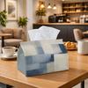 1pc of Contemporary Abstract Minimalist Tissue Holder Featuring a Layered Blue Design, Suitable for The Kitchen, Living Room, Bedroom, And Car, Perfec
