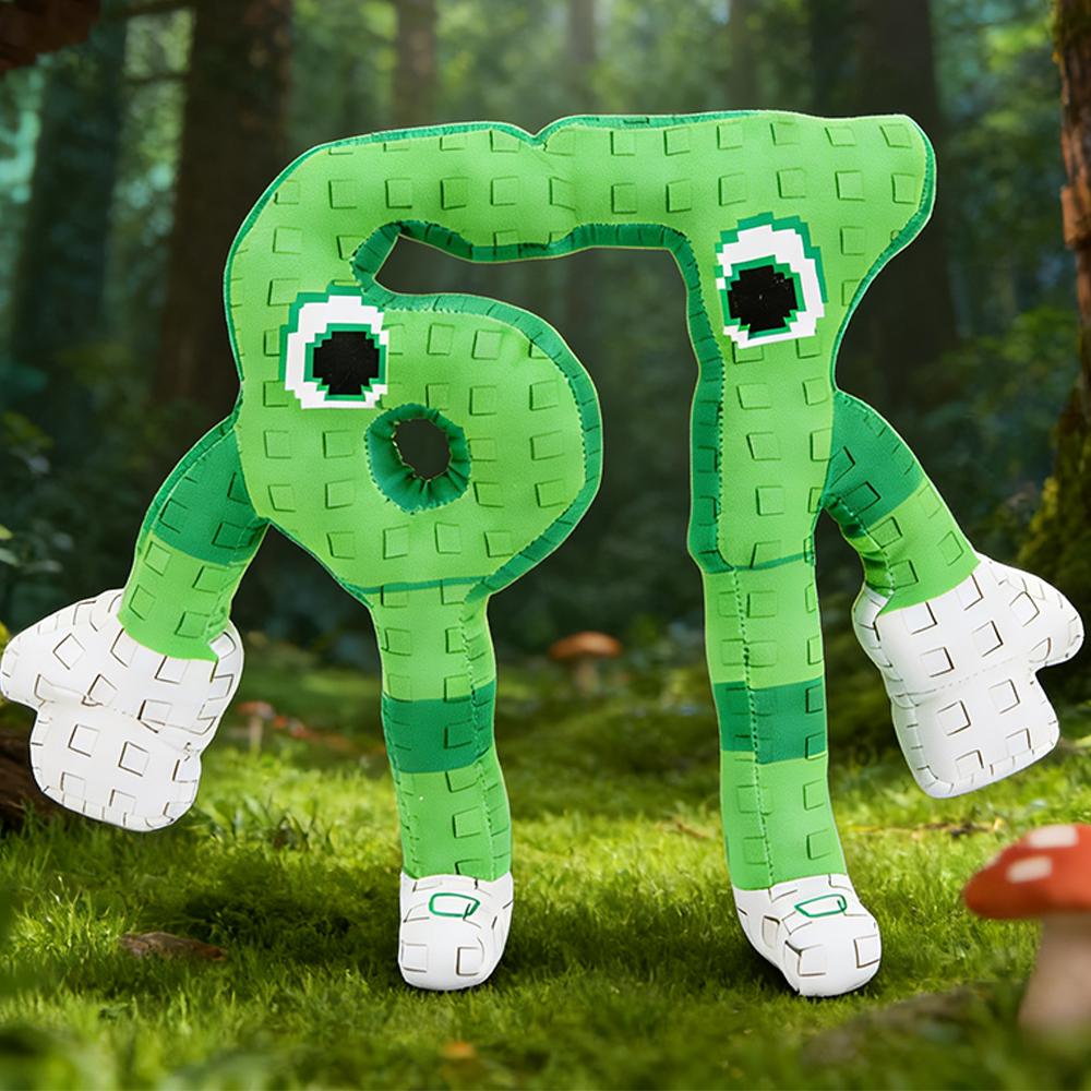 24cm STEAL A BRAINROT Green No.67 Plush Toy Cute House Dolls Game Surrounding Green No.67 Toys Soft Toys for Kids Birthday Gifts