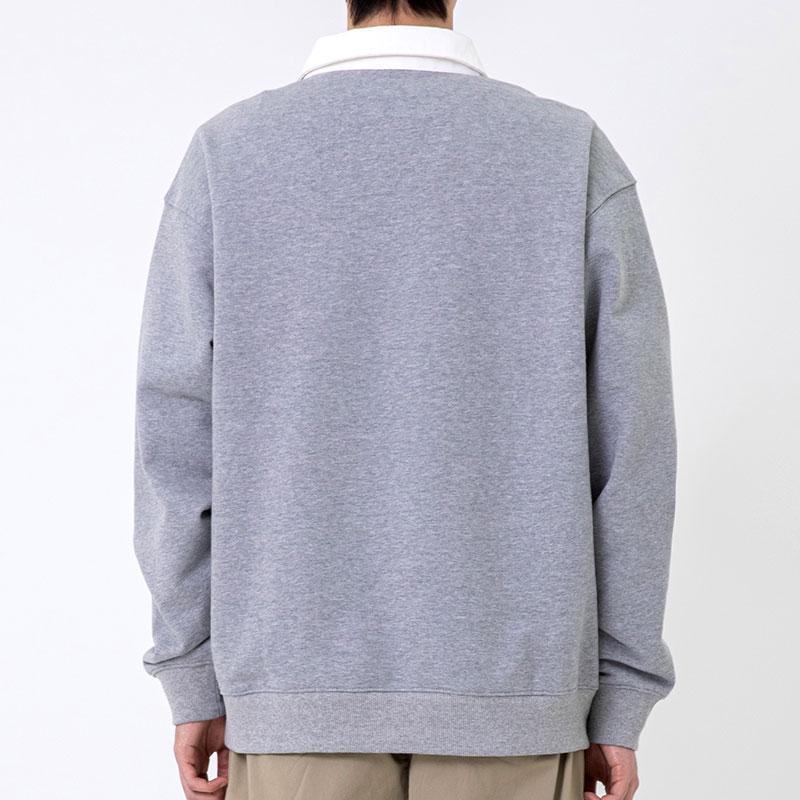 KULTE Script Rugby Crewneck Melange Grey