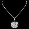 Buddhismus Chinesisches Tierkreiszeichen Lotus Drehbar Halskette für Männer Frauen Edelstahl Neun Paläste Bagua Amulett Kette Schmuck NZZZ172