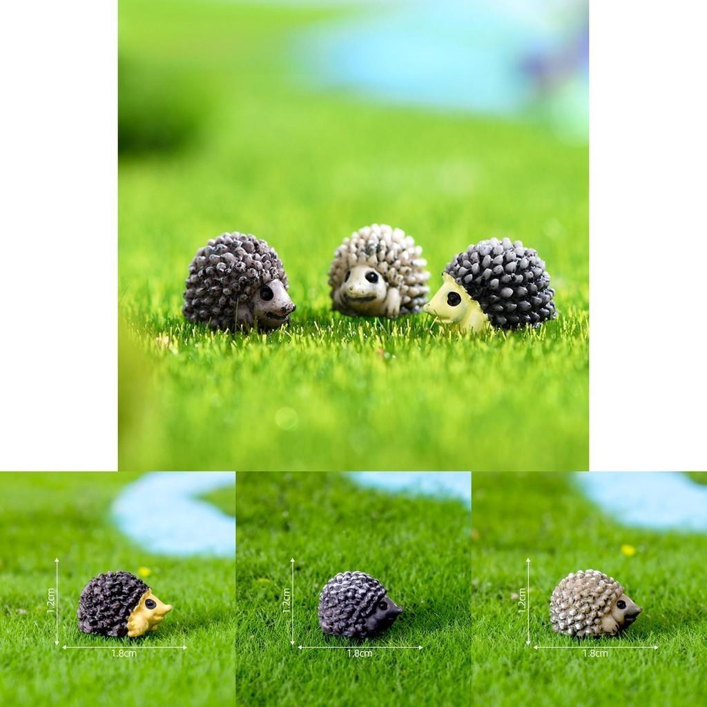 Adorable Miniature Hedgehog Figure Resin Decorative Diy Accessories For Ecosystem Bottles And Landscaping Projects