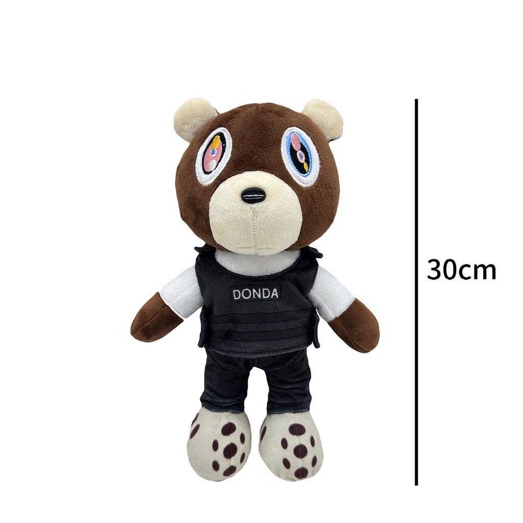 Kanye Teddy Bear Peluche Cartone Animato Orsetto Bambole Peluche Peluche Natale Regalo di Compleanno per Bambini 26cm-30cm